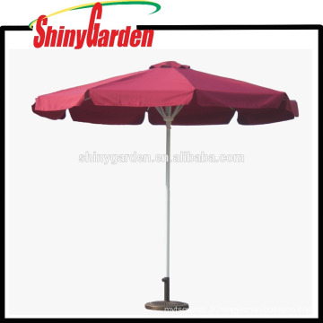 Parapluie de soleil promotionnel de plage de jardin de 3m, tissu coupe-vent pour le parapluie, parapluie de plage avec la frange